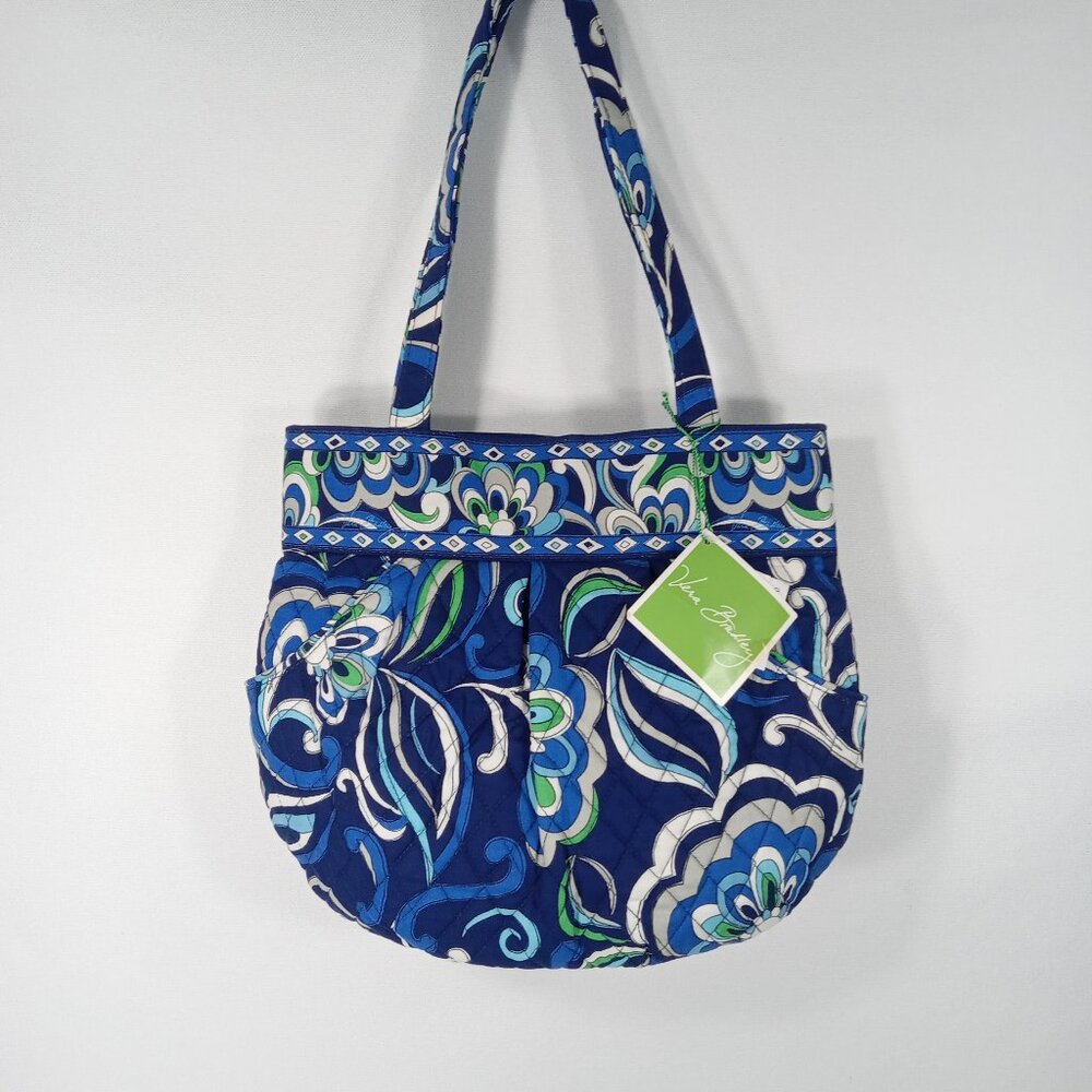 VERA BRADLEY Mediterranean Blue Medium Shoulderbag *NWT - Picture 2 of 14